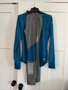 bcg Teal & grey running outfit.